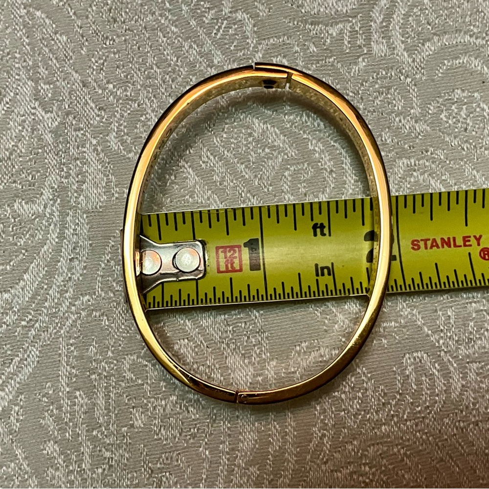 Aldo Cipullo Love Bracelet Gold Electrolated Open Bangle Bracelet Copyright 1970 - Picture 15 of 16
